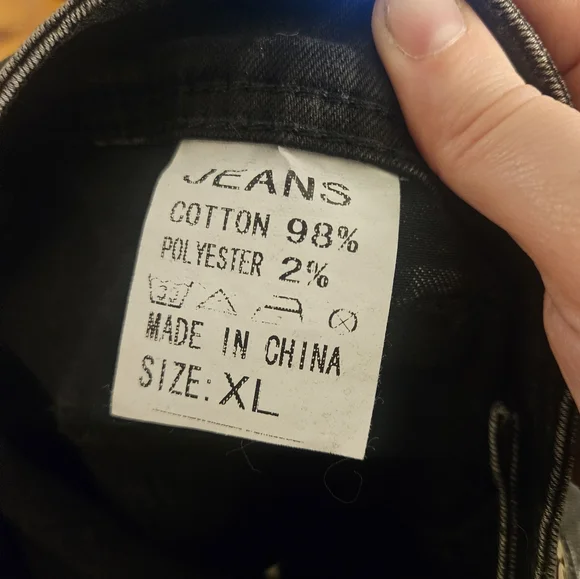 iRE Fashion Black Flare Cargo Jeans - Picture 4 of 4